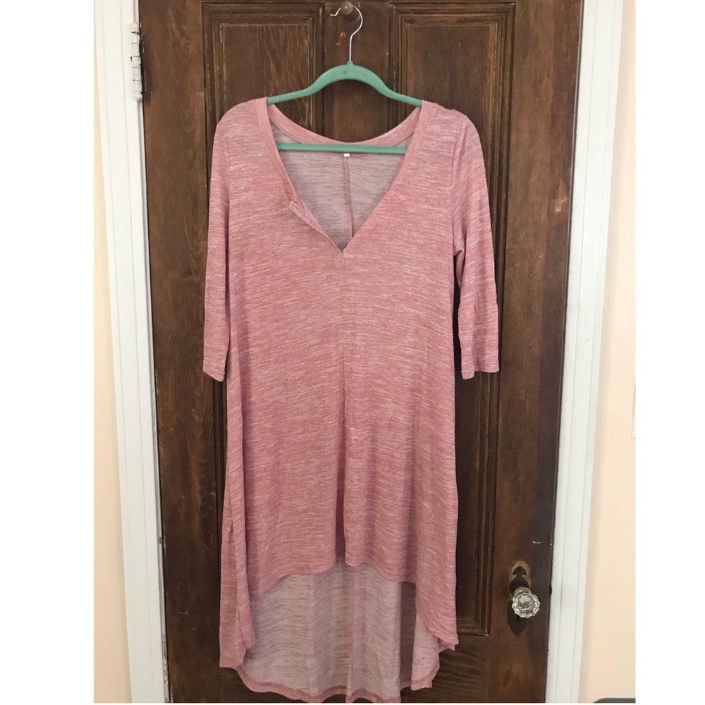 Pink cotton dress